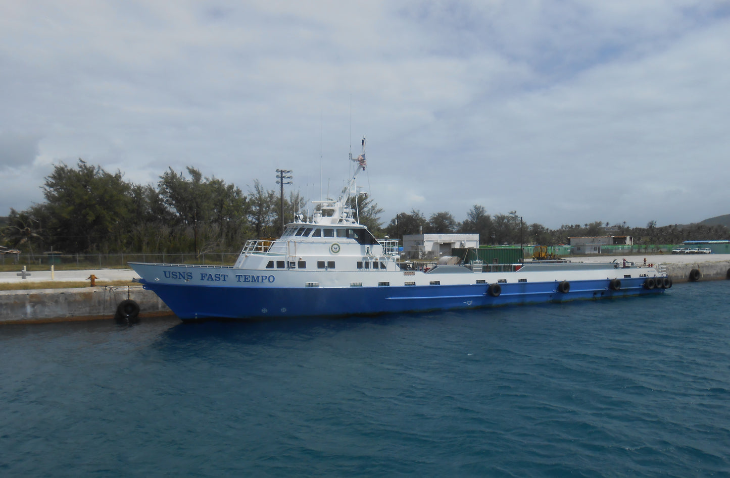 Usns Fast Tempo Ocean Tug Supply Ship Glossy Poster Picture Photo Print Banner Booma Prints