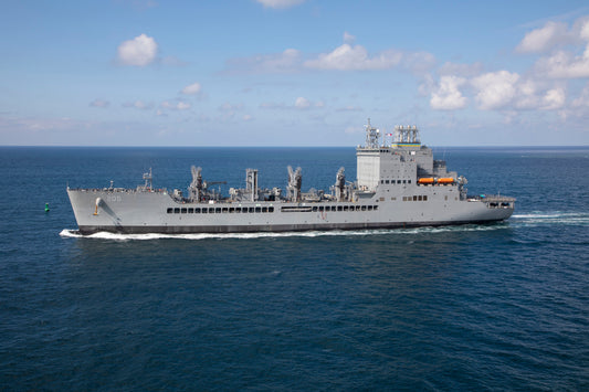 Usns John Lewis Navy Oiler Ship Glossy Poster Picture Photo Print Banner Booma Prints