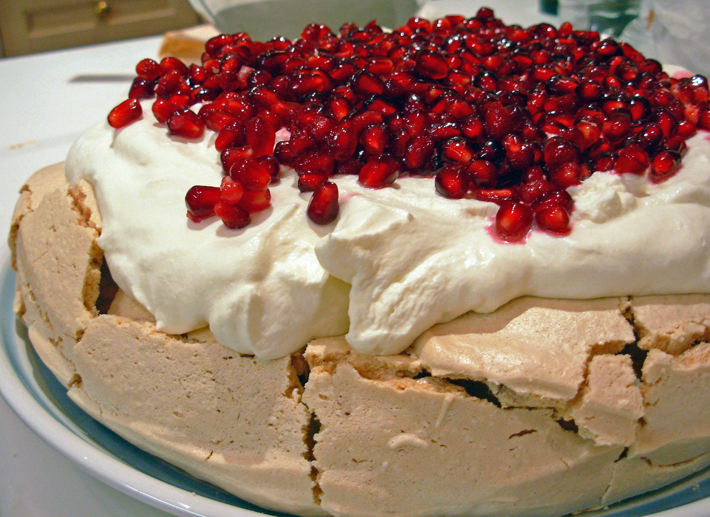 Pavlova Meringue Dessert Glossy Poster Picture Photo Print Banner Booma Prints