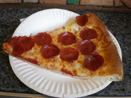 Pepperoni Pizza Slice Glossy Poster Picture Photo Print Banner Booma Prints