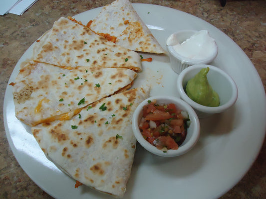 Quesadilla Mexican Salsa Glossy Poster Picture Photo Print Banner Booma Prints