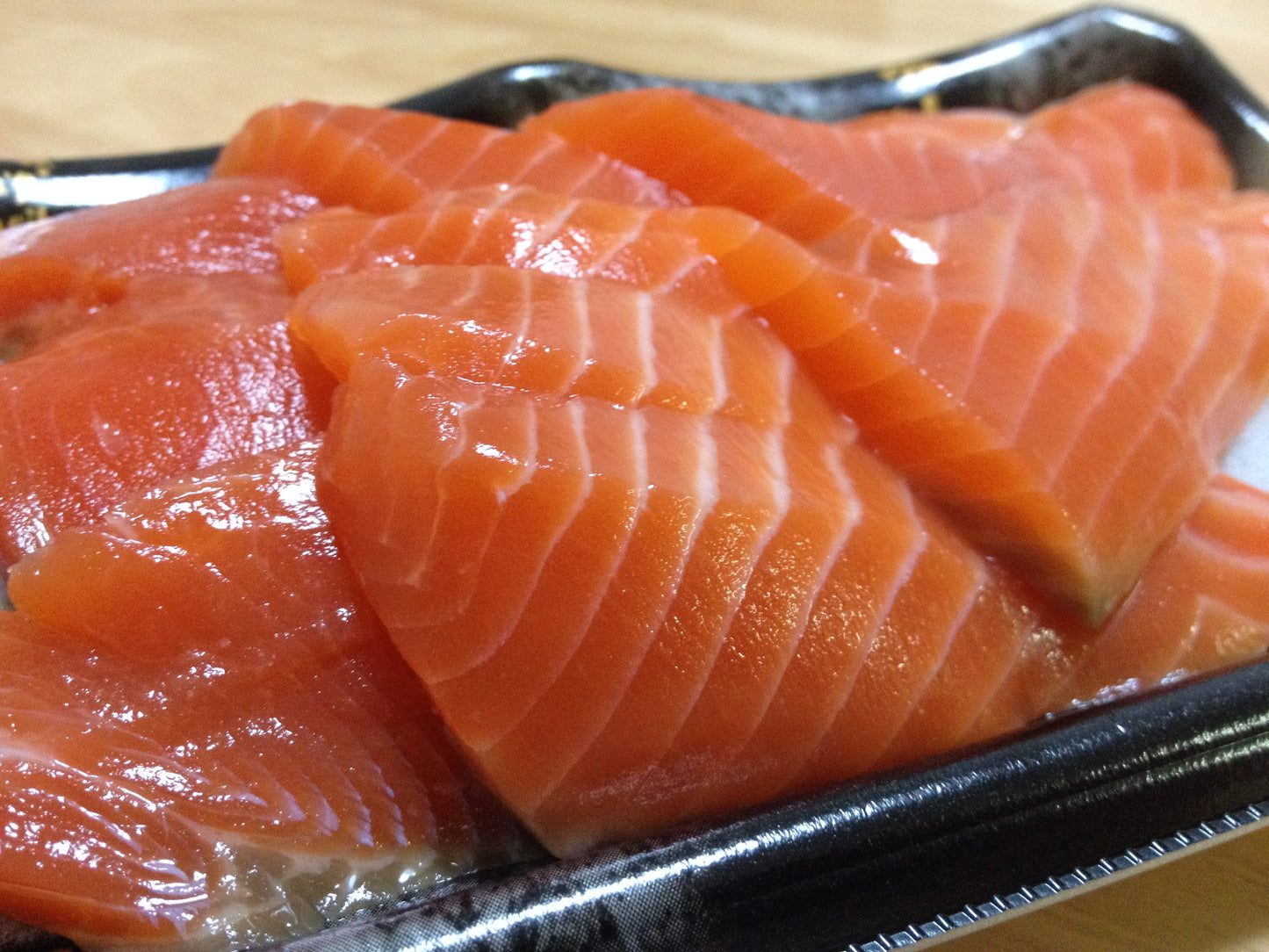 Salmon Sashimi Raw Glossy Poster Picture Photo Print Banner Booma Prints