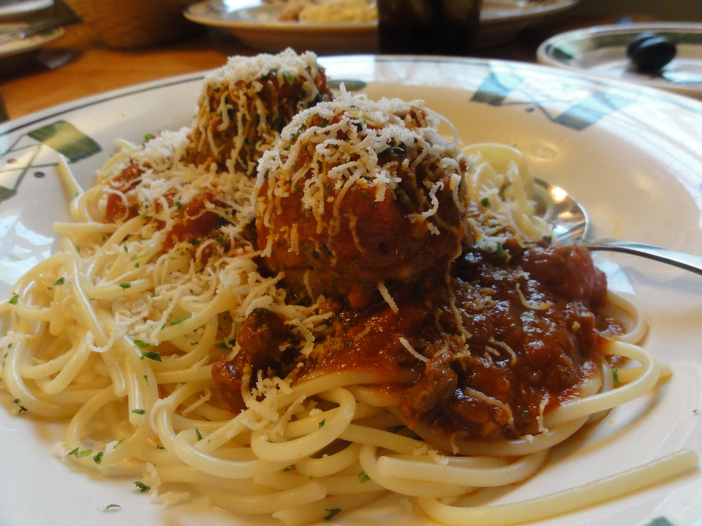 Spaghetti And Meatballs Italian Glossy Poster Picture Photo Print Banner Booma Prints