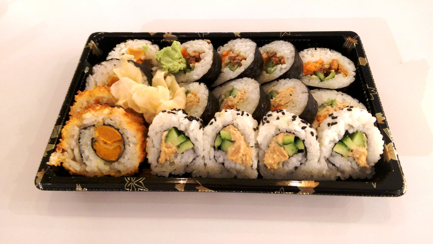 Sushi Rolls Japan Salmon Glossy Poster Picture Photo Print Banner Booma Prints