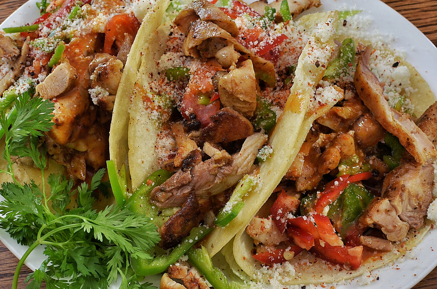Grilled Chicken Tacos Glossy Poster Picture Photo Print Banner Booma Prints