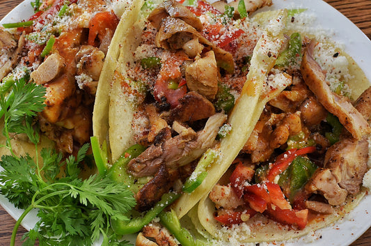 Grilled Chicken Tacos Glossy Poster Picture Photo Print Banner Booma Prints