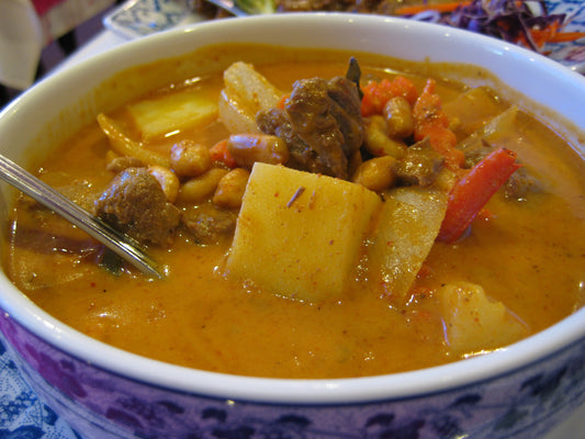 Thai Curry Dish Vegetables Glossy Poster Picture Photo Print Banner Booma Prints