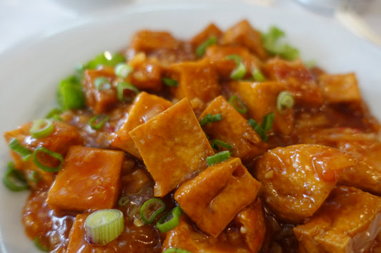 Fried Tofu Scallions Glossy Poster Picture Photo Print Banner Booma Prints