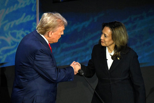 Harris Trump Handshake Sep 2024 Glossy Poster Picture Photo Print Banner Booma Prints