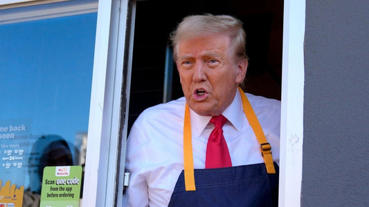 Donald Trump Mcdonalds Window Glossy Poster Picture Photo Print Banner Booma Prints