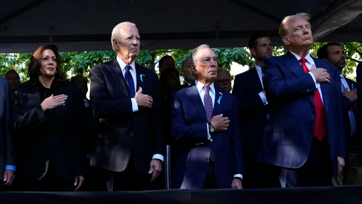 Trump Harris Biden 2024 9/11 911 Glossy Poster Picture Photo Print Banner Booma Prints