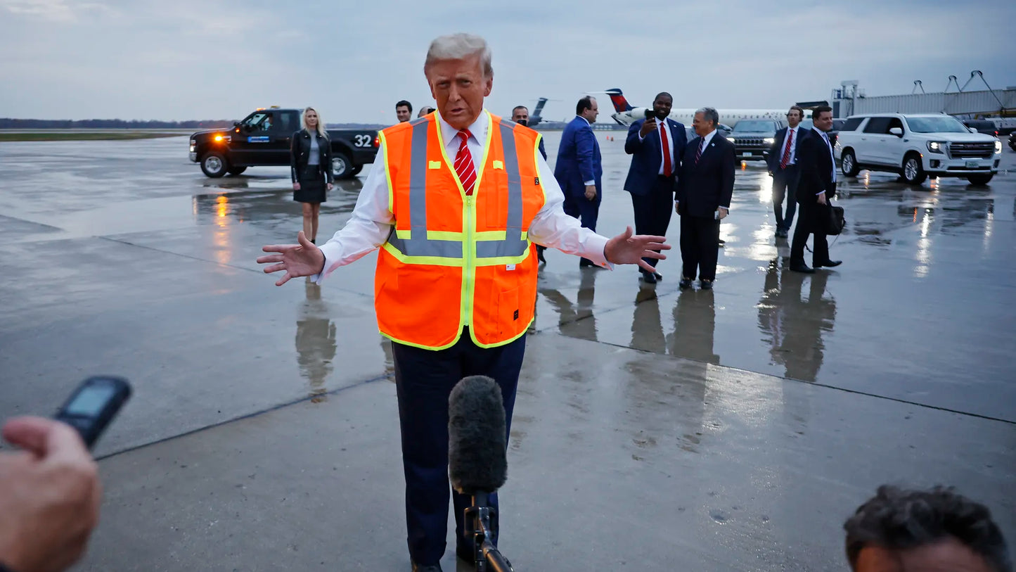 Trump Garbage Vest 2024 Glossy Poster Picture Photo Print Banner Booma Prints