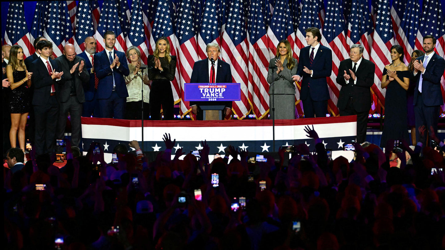 Donald Trump Family Victory 2024 Glossy Poster Picture Photo Print Banner Booma Prints