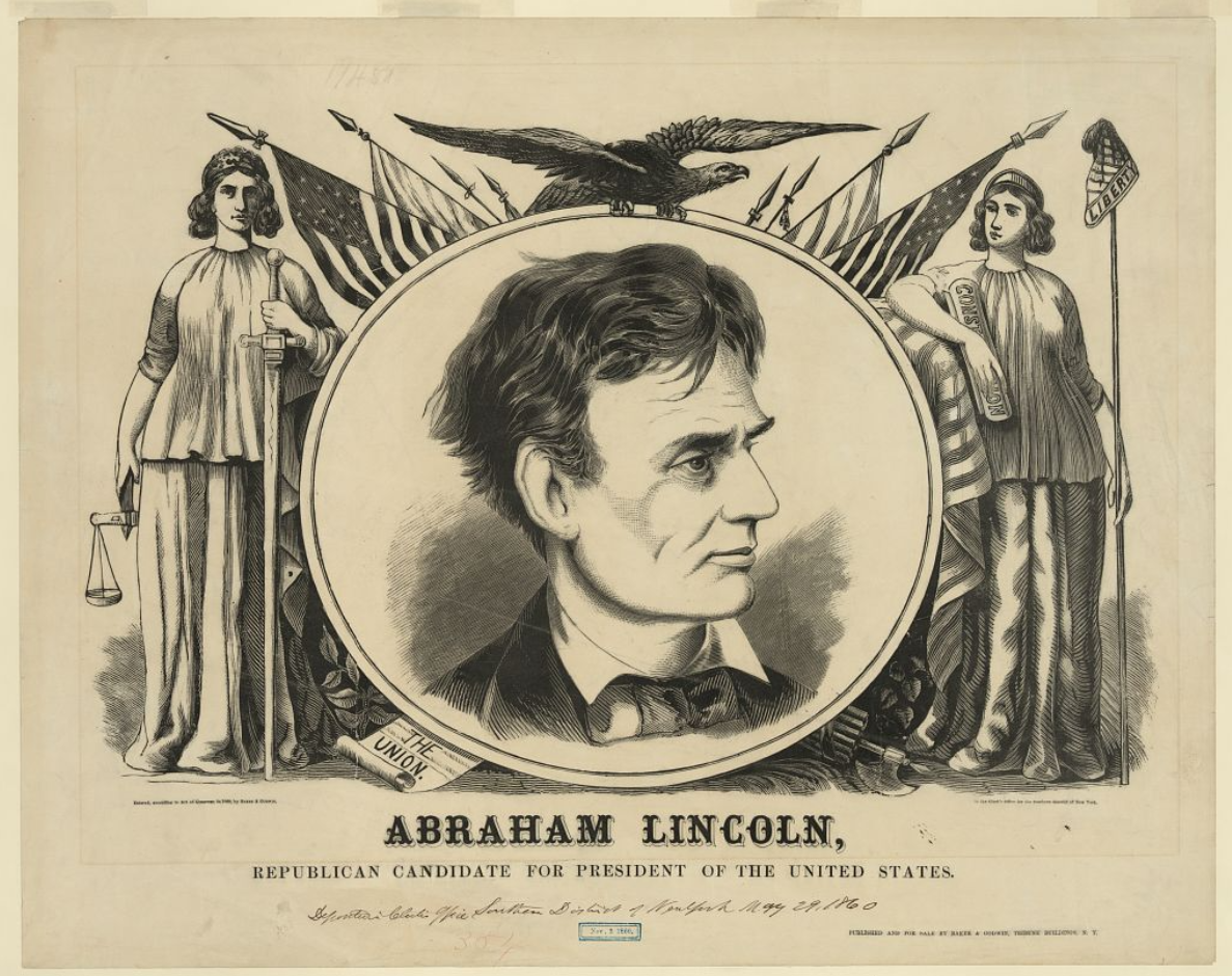 Abraham Lincoln Capmaign Sign Glossy Poster Picture Photo Print Banner Booma Prints