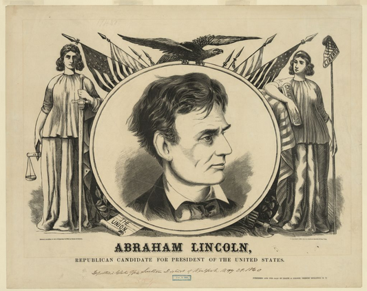 Abraham Lincoln Capmaign Sign Glossy Poster Picture Photo Print Banner Booma Prints
