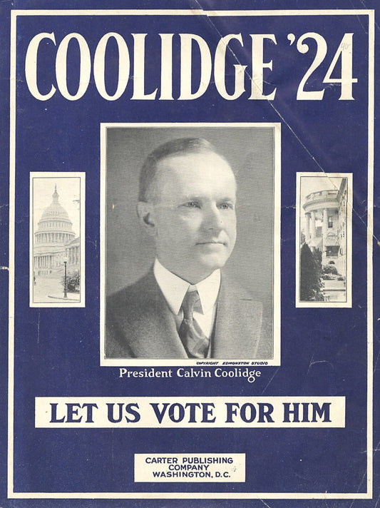 Calvin Coolidge Campaign Sign Glossy Poster Picture Photo Print Banner Booma Prints