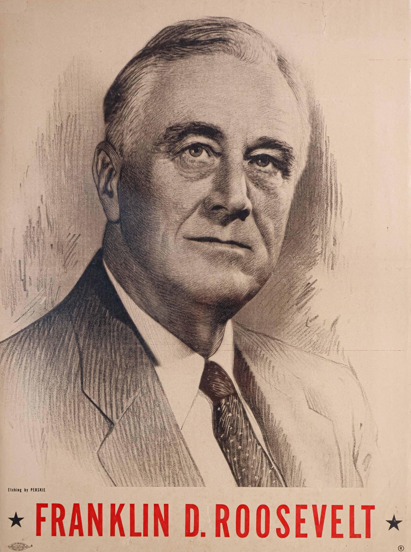 Roosevelt Campaign Ad Sign Glossy Poster Picture Photo Print Banner Booma Prints