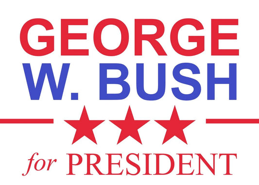 George W Bush Campaign Ad Glossy Poster Picture Photo Print Banner Booma Prints
