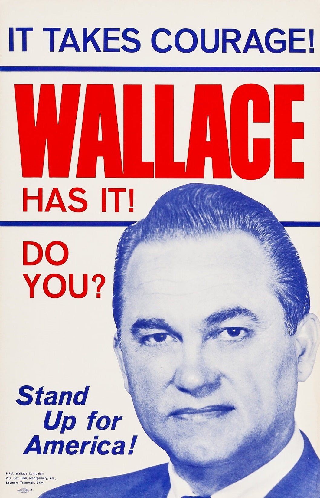 George Wallace Campaign Ad Glossy Poster Picture Photo Print Banner Booma Prints