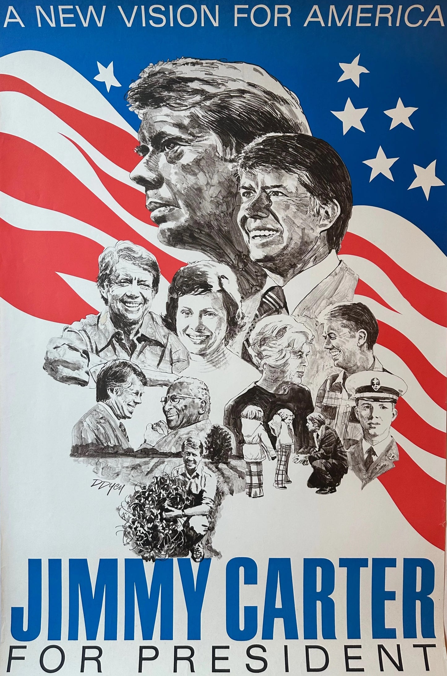 Jimmy Carter Campaign Ad Glossy Poster Picture Photo Print Banner Booma Prints