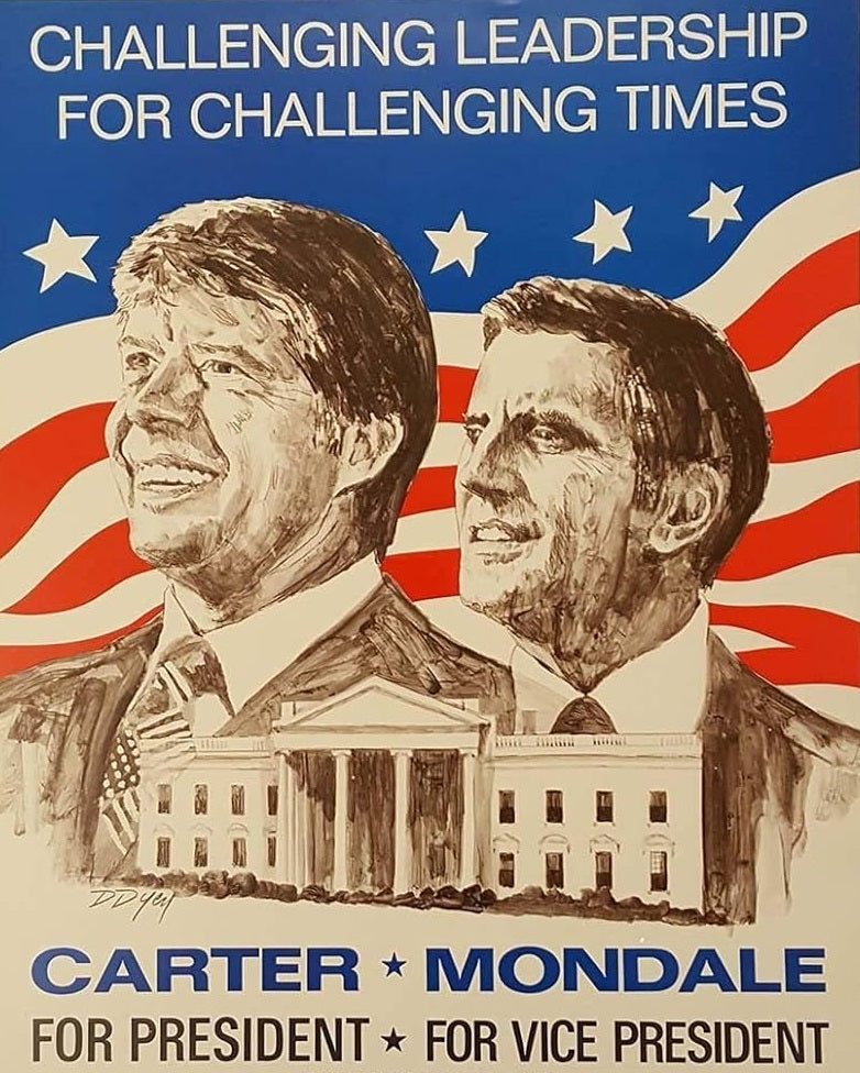 Carter Mondale Campaign Ad Glossy Poster Picture Photo Print Banner Booma Prints