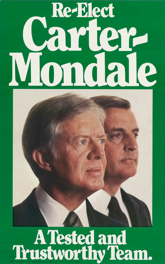 Carter Mondale Political Ad Glossy Poster Picture Photo Print Banner Booma Prints