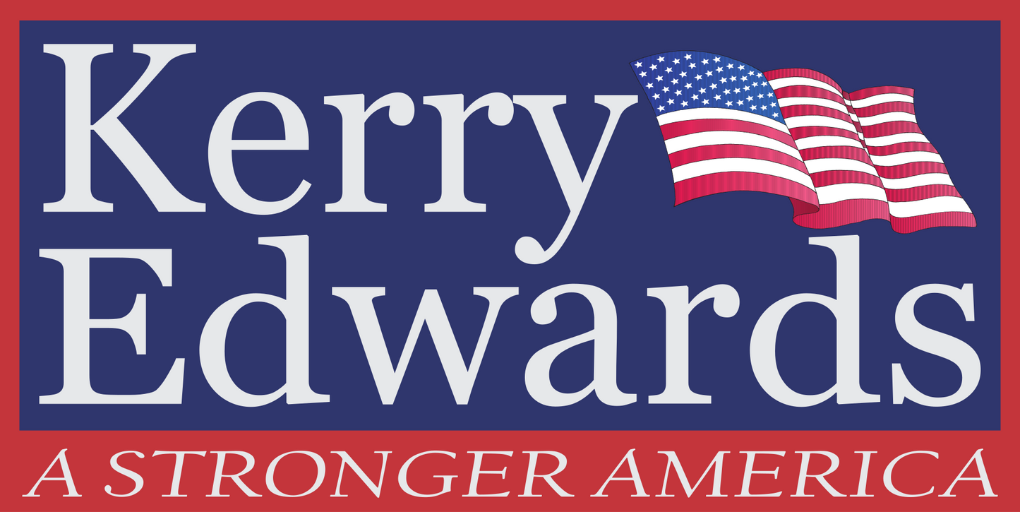 John Kerry Edwards Campaign Ad Glossy Poster Picture Photo Print Banner Booma Prints