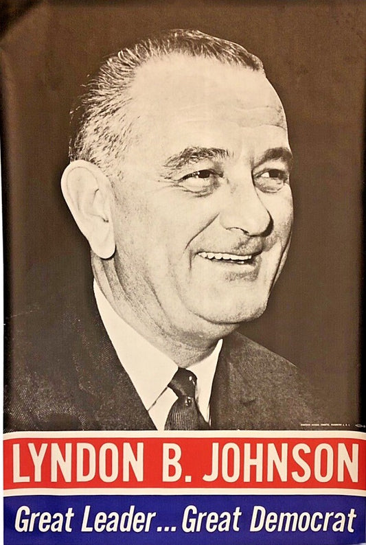 Lyndon B Johnson Campaign Ad Glossy Poster Picture Photo Print Banner Booma Prints