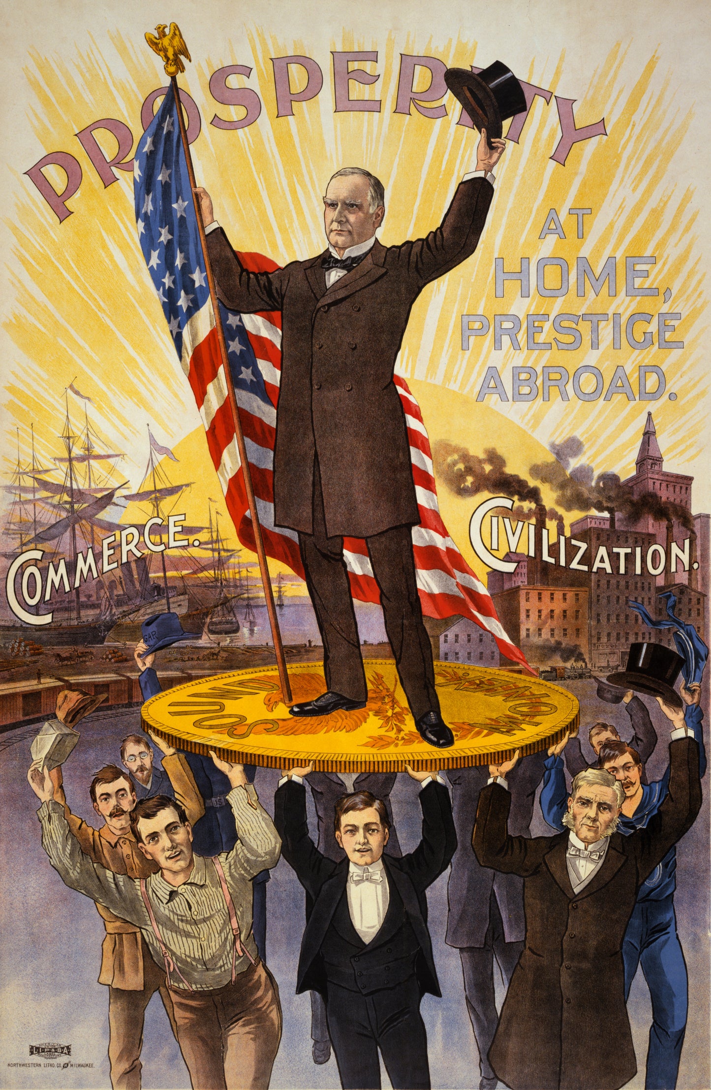 William Mckinley Campaign Ad Glossy Poster Picture Photo Print Banner Booma Prints
