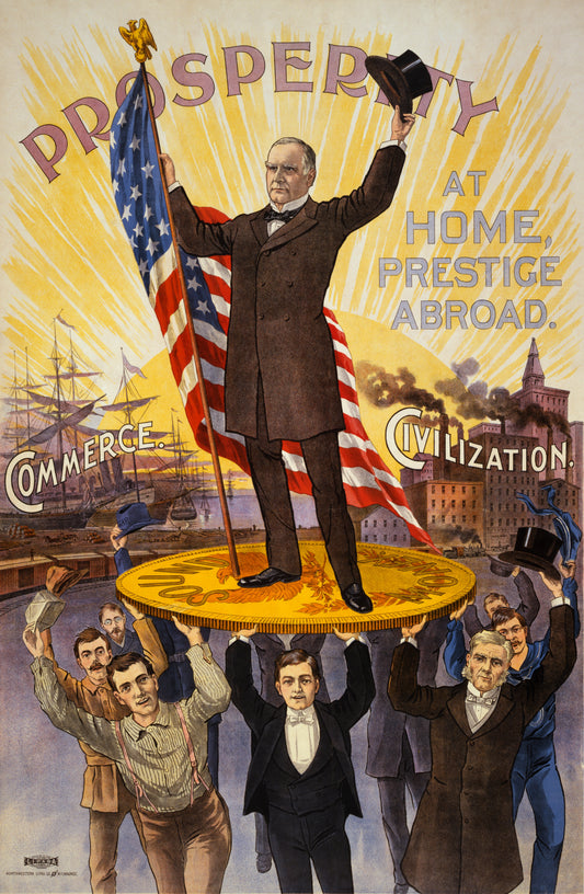 William Mckinley Campaign Ad Glossy Poster Picture Photo Print Banner Booma Prints