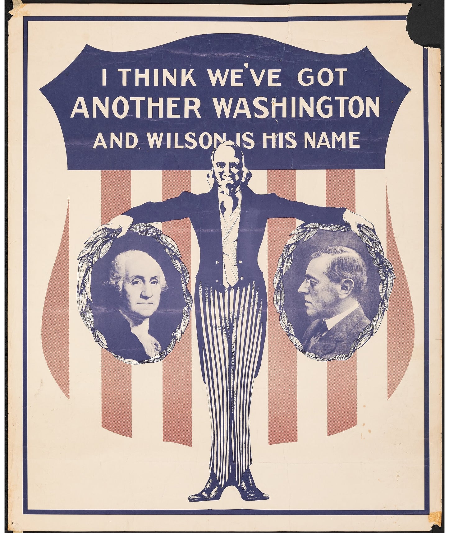 Woodrow Wilson Campaign Ad Glossy Poster Picture Photo Print Banner Booma Prints