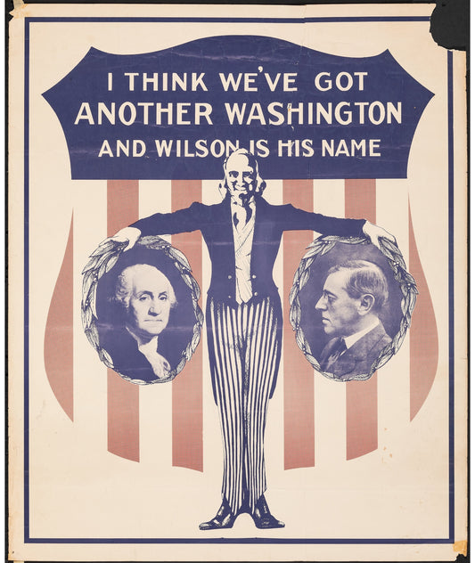 Woodrow Wilson Campaign Ad Glossy Poster Picture Photo Print Banner Booma Prints