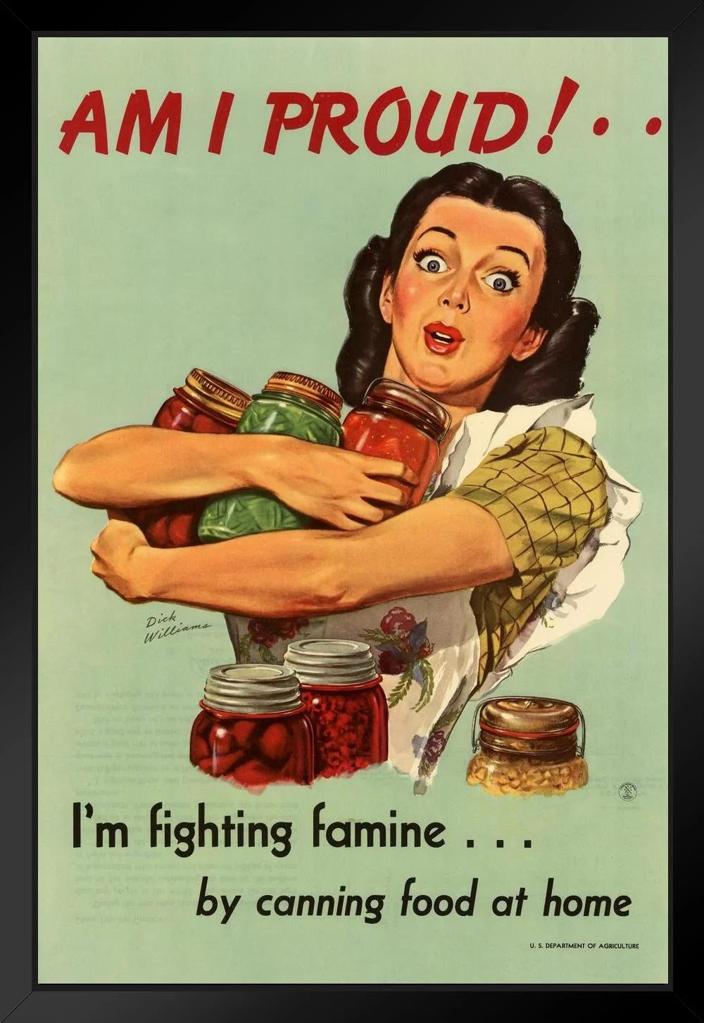 Fighting Famine Canning Food Glossy Poster Picture Photo Print Banner Booma Prints
