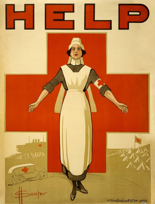 Help World War Propaganda Ad Glossy Poster Picture Photo Print Banner Booma Prints