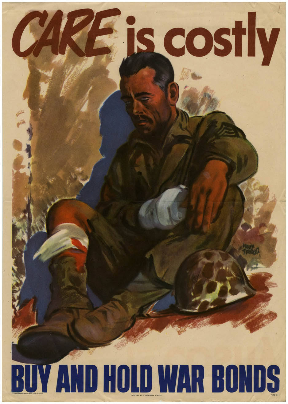 War Bonds Propaganda Ad Care Cost Glossy Poster Picture Photo Print Banner Booma Prints