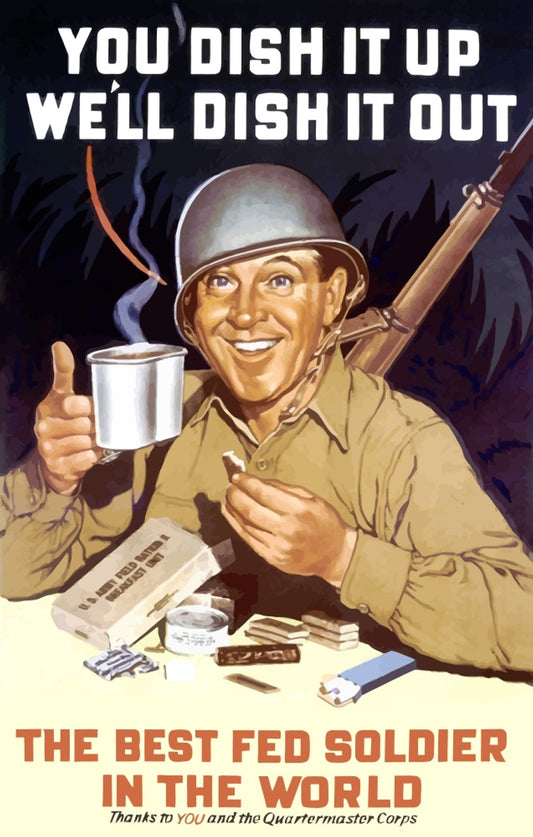 Best Fed Soldier Propaganda Ad Glossy Poster Picture Photo Print Banner Booma Prints