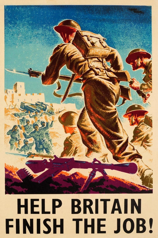 Help Britain Finish The Job Ad Glossy Poster Picture Photo Print Banner Booma Prints