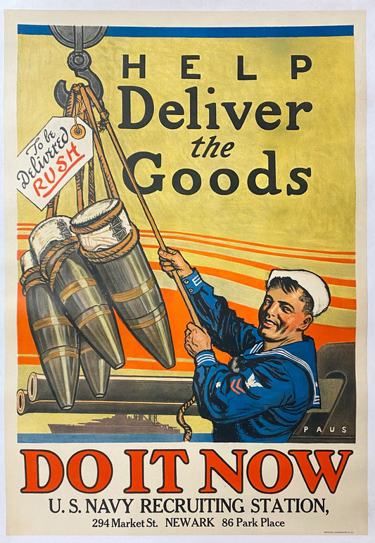 Navy Recruiting War Propaganda Glossy Poster Picture Photo Print Banner Booma Prints