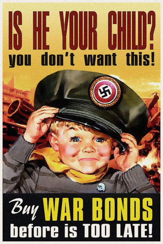 Ww2 War Bonds Child Propaganda Ad Glossy Poster Picture Photo Print Banner Booma Prints