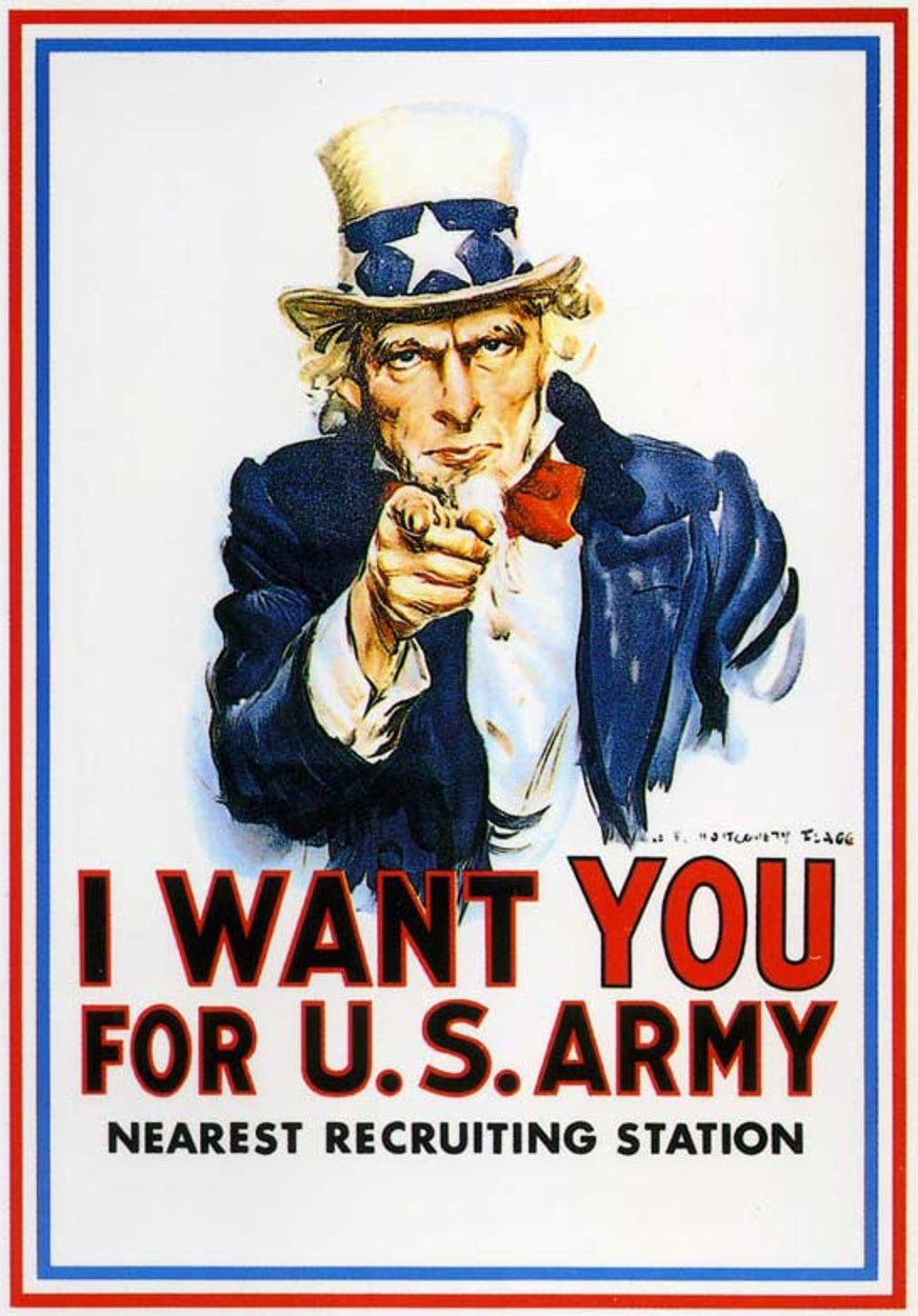 I Want You Us Army Ad Ww2 Wwii Glossy Poster Picture Photo Print Banner Booma Prints
