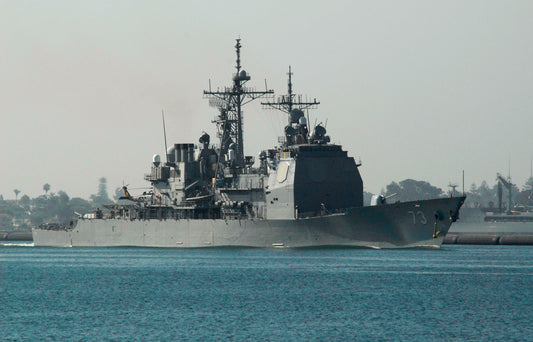 Uss Port Royal Cg-73 Combat Ship Glossy Poster Picture Photo Print Banner Booma Prints
