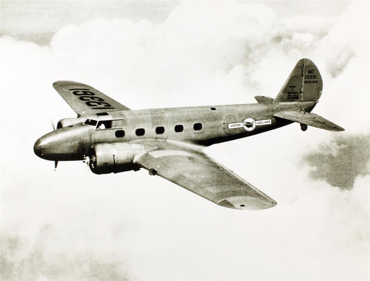 Boeing 247 Aircraft 1933 Glossy Poster Picture Photo Print Banner Booma Prints