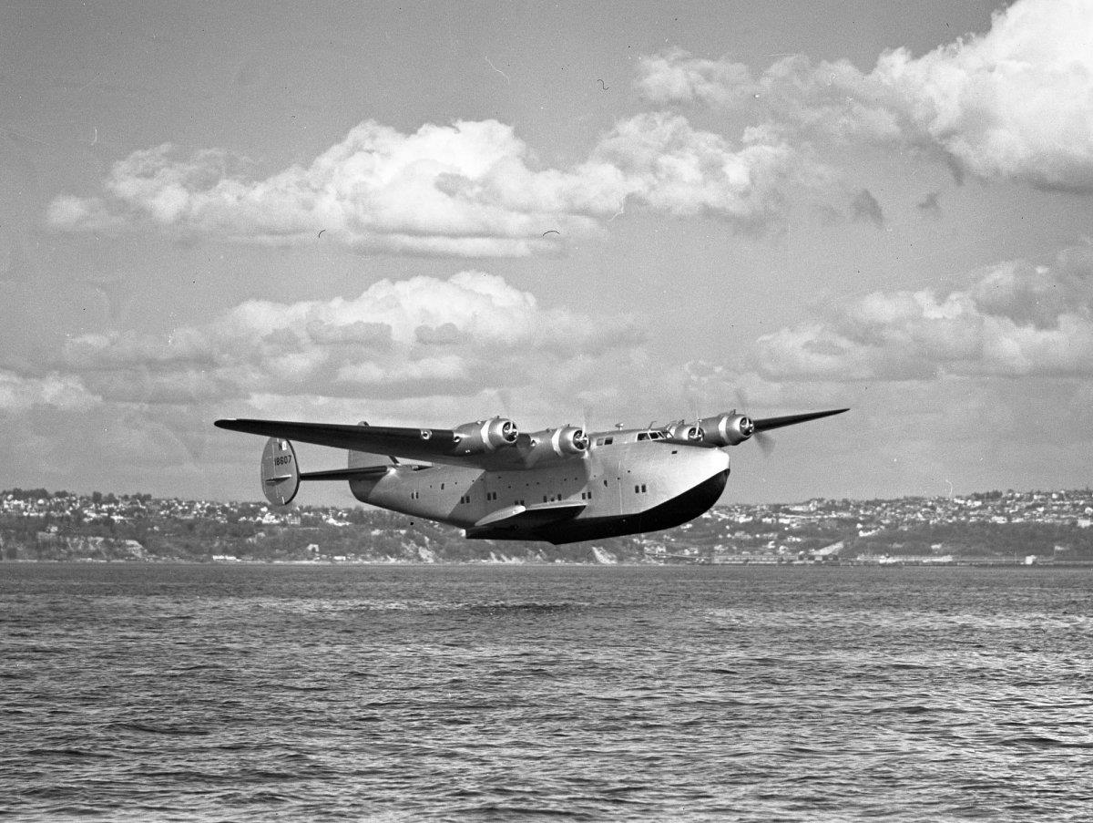Boeing Model 314 Clipper Aircraft Glossy Poster Picture Photo Print Banner Booma Prints