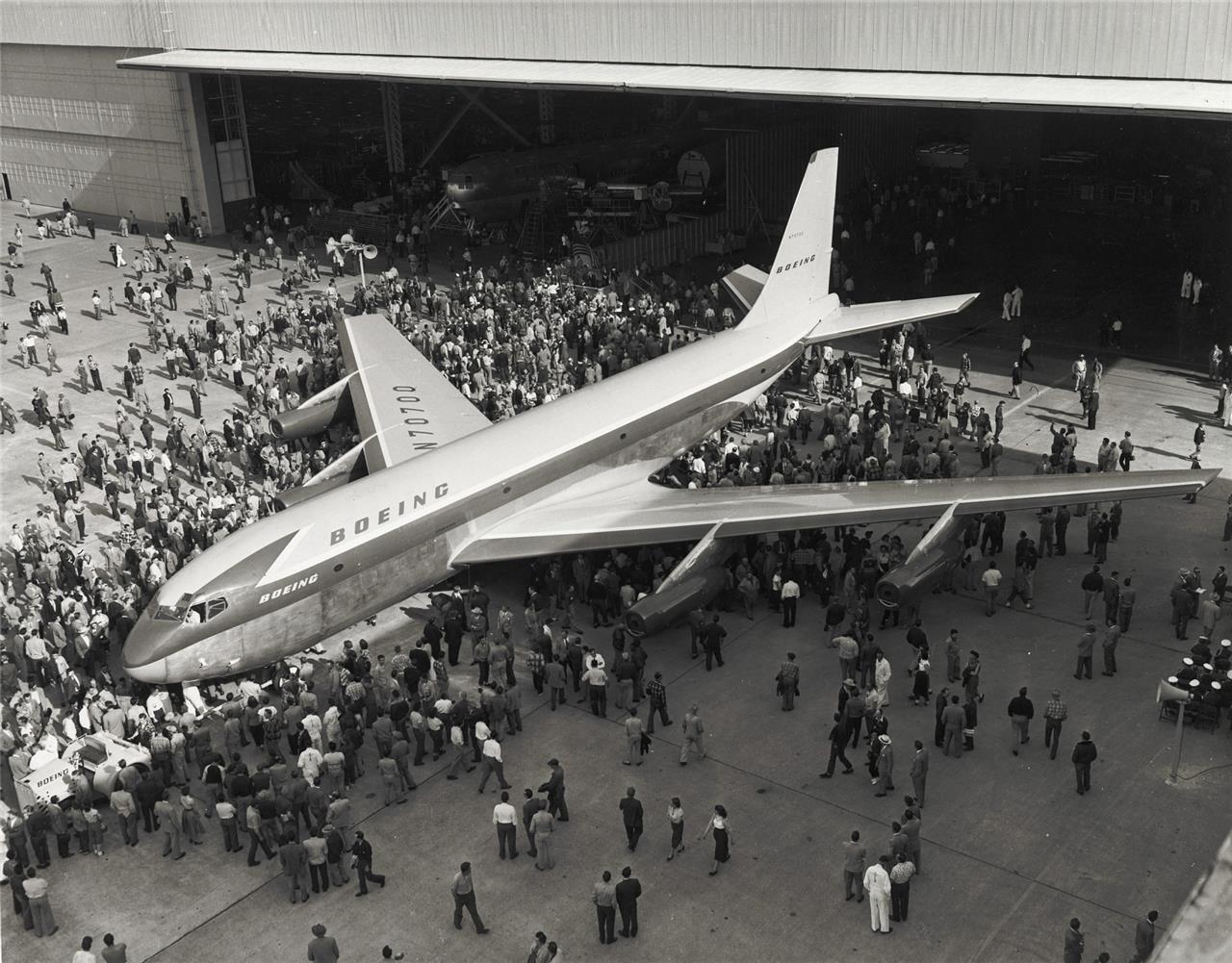 Boeing Model 367-80 Aircraft Glossy Poster Picture Photo Print Banner Booma Prints