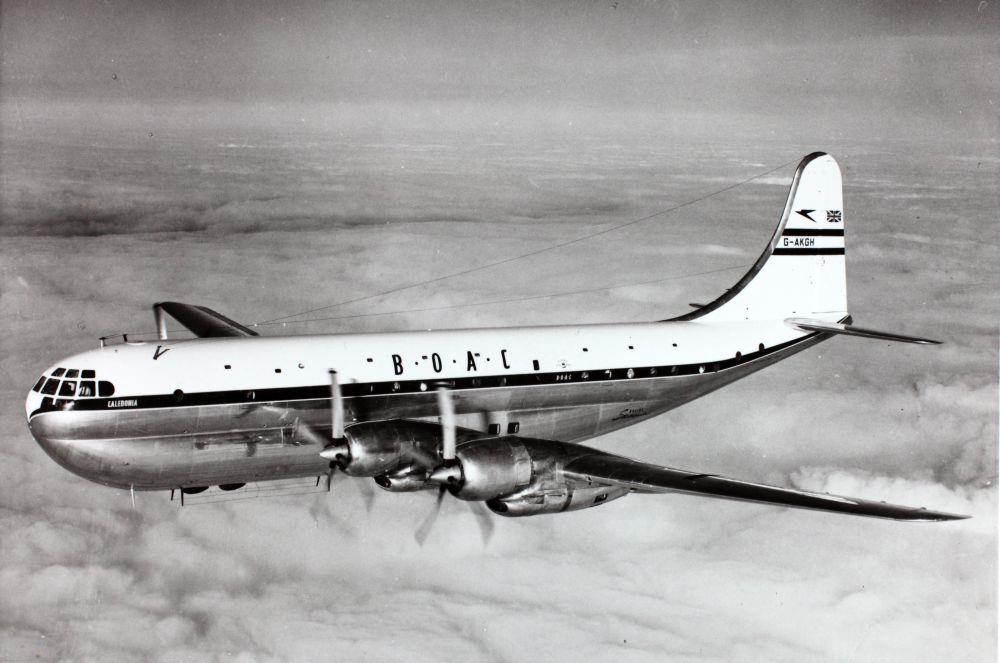 Boeing 377 Stratocruiser Aircraft Glossy Poster Picture Photo Print Banner Booma Prints