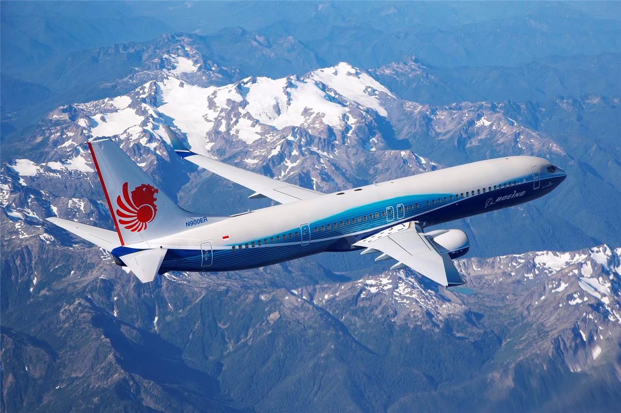 Boeing 737-900 Aircraft Glossy Poster Picture Photo Print Banner Booma Prints