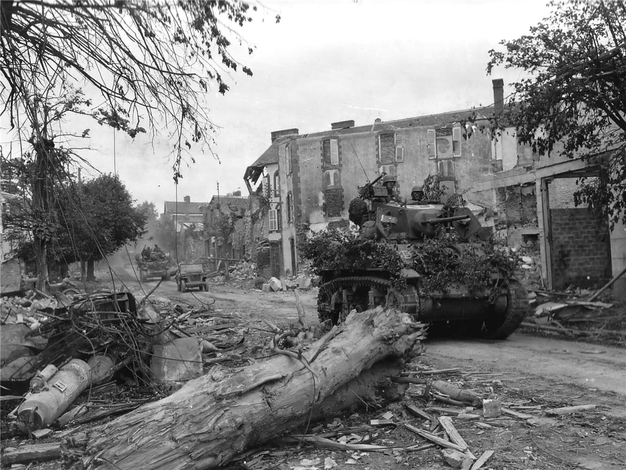 M3 Stuart Light Tank Coutances Ww2 Glossy Poster Picture Photo Print Banner Booma Prints