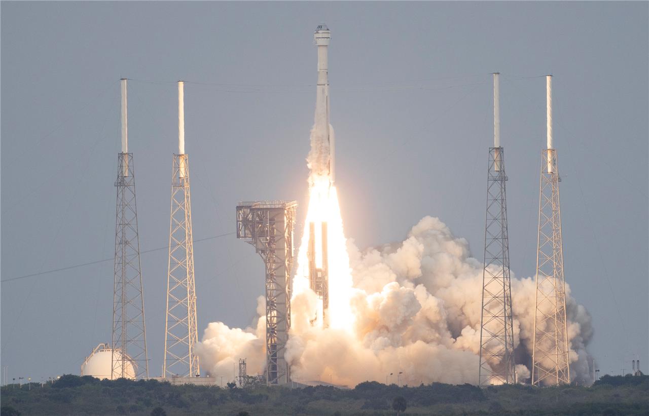 Nasa Boeing Orbital Test Launch Glossy Poster Picture Photo Print Banner Booma Prints