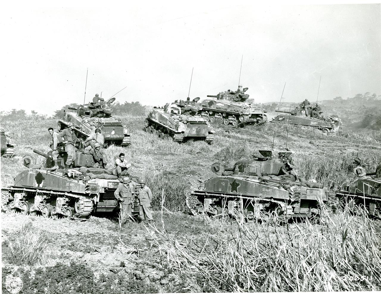 M4 Sherman Tank Okinawa 1945 Ww2 Glossy Poster Picture Photo Print Banner Booma Prints