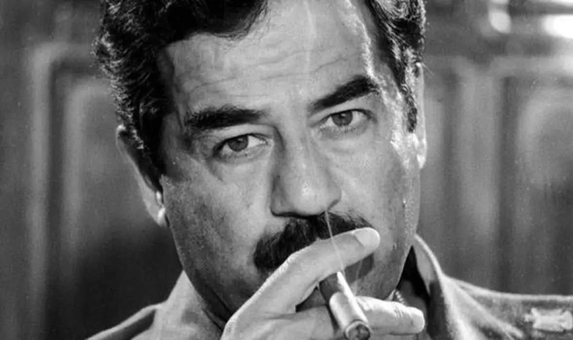 Saddam Hussein Cigar Glossy Poster Picture Photo Print Banner Iraqi Pres Booma Prints